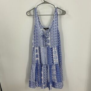 Lulu‘s fit and flare tiered mini dress S
